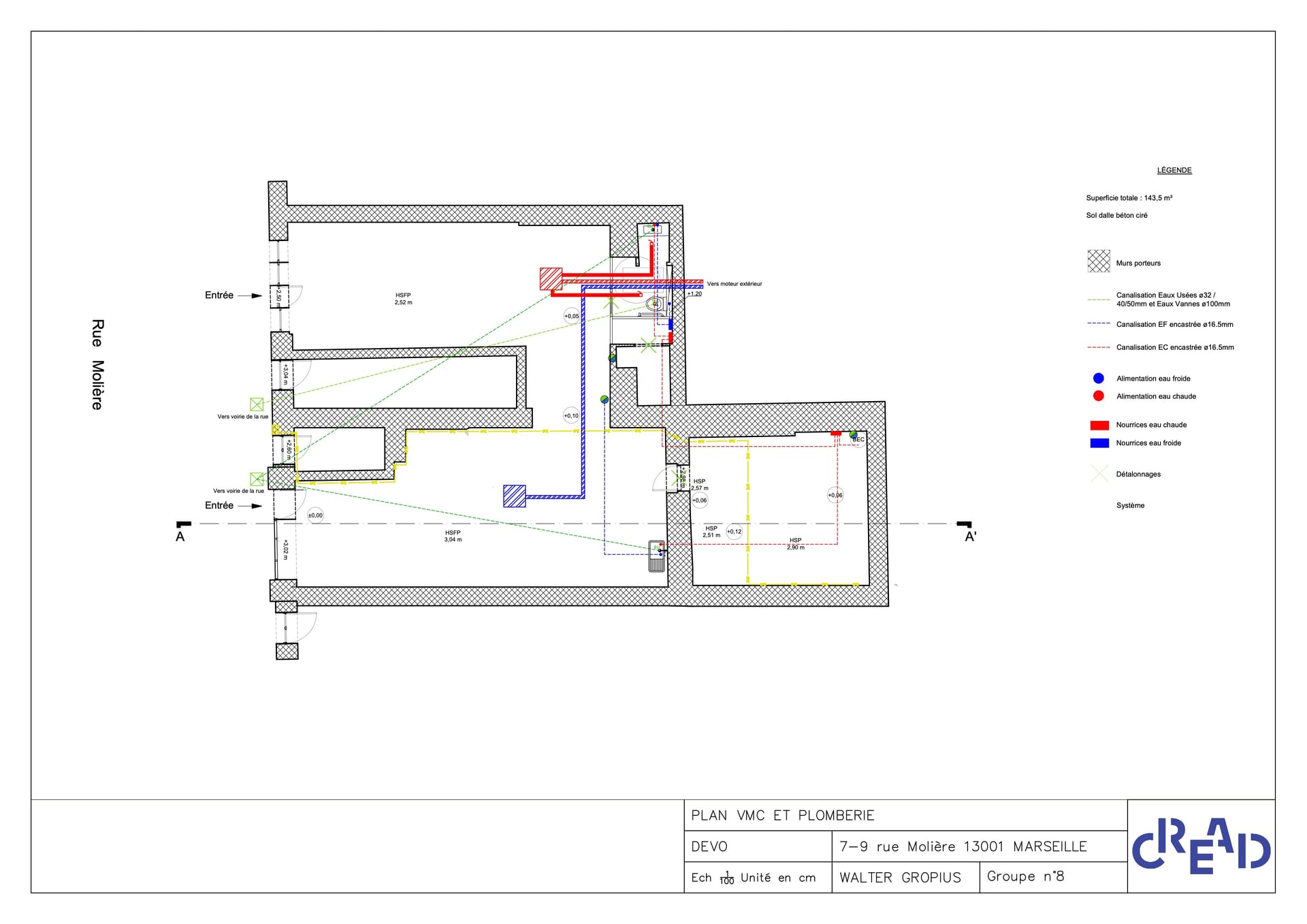 Plan VMC et plomberie