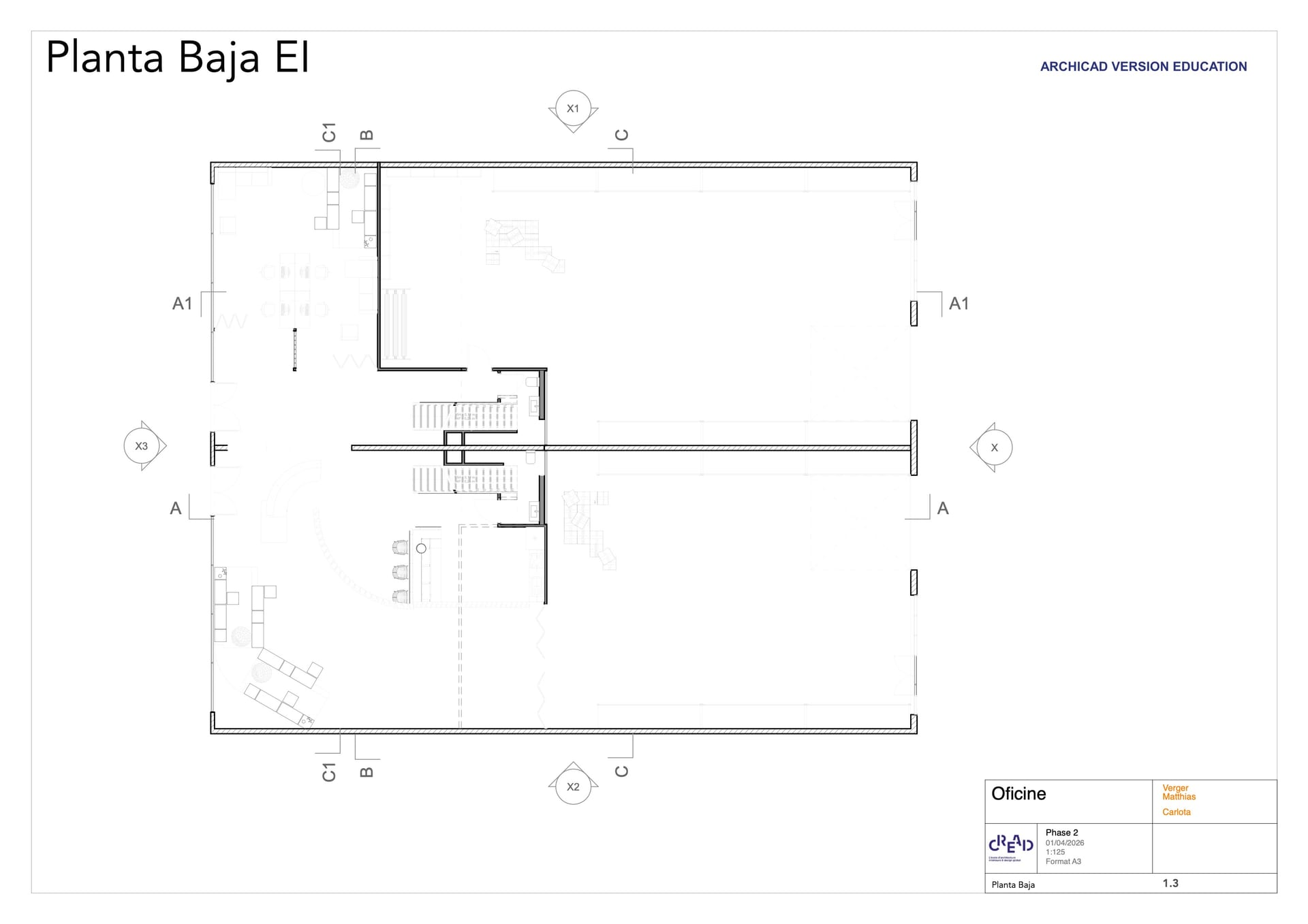 Plan rez-de-chaussée